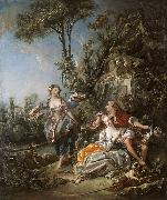 Francois Boucher Lovers in a Park china oil painting artist